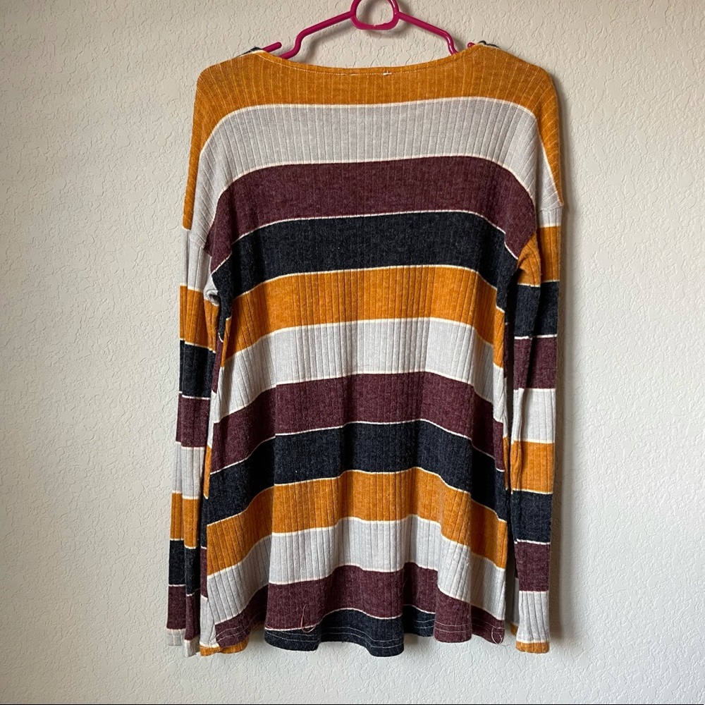 Hem & Thread Striped Sweater - Picture 2 of 3